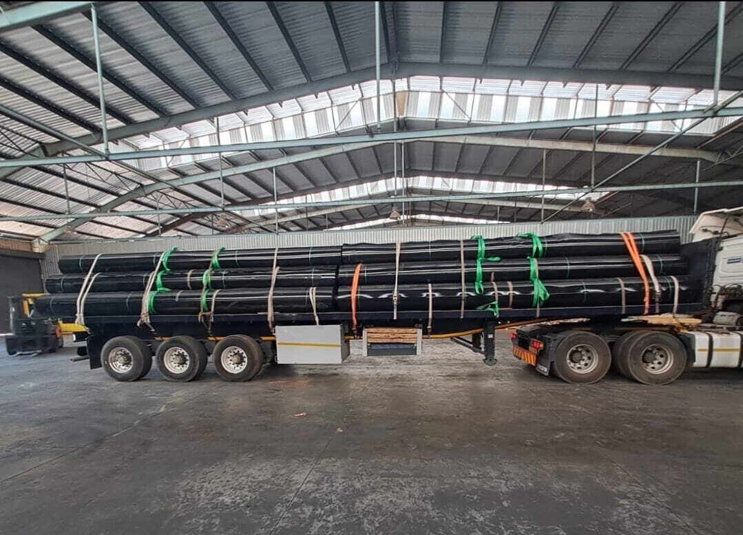 HDPE liner installation